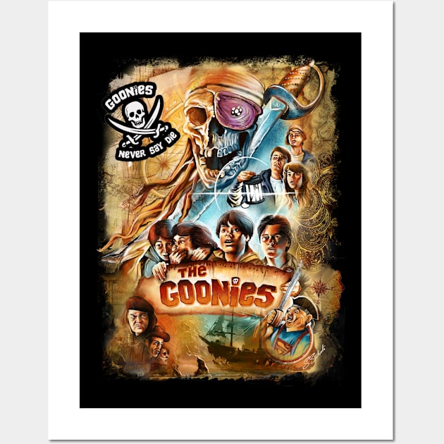 The Goonies Painting Wall Art by SAN ART STUDIO 